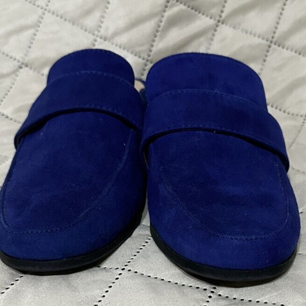 Me Too‎ Women Blue Jada Suede slip on Shoes Upper Leather by meToo - SZ 6 M